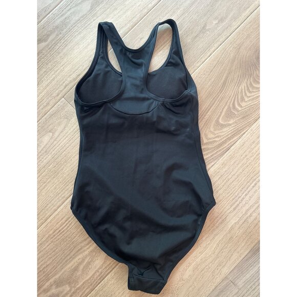 Unow Black One-Piece Swimsuit XS Racerback Polyamide & Elastane Blend - Picture 3 of 4